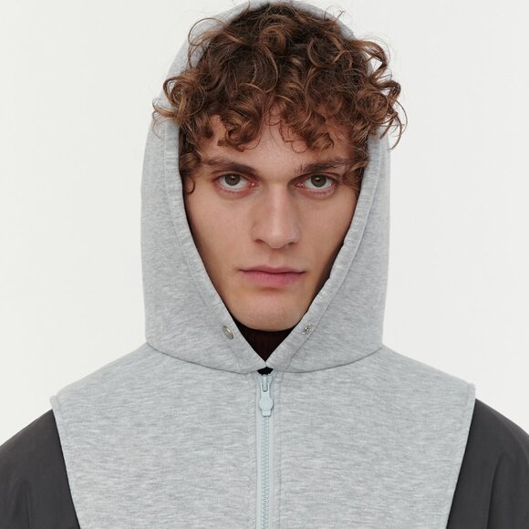 UNU clothing Beige Cotton Balaclava Hooded Hat NWT for men - Picture 2 of 3